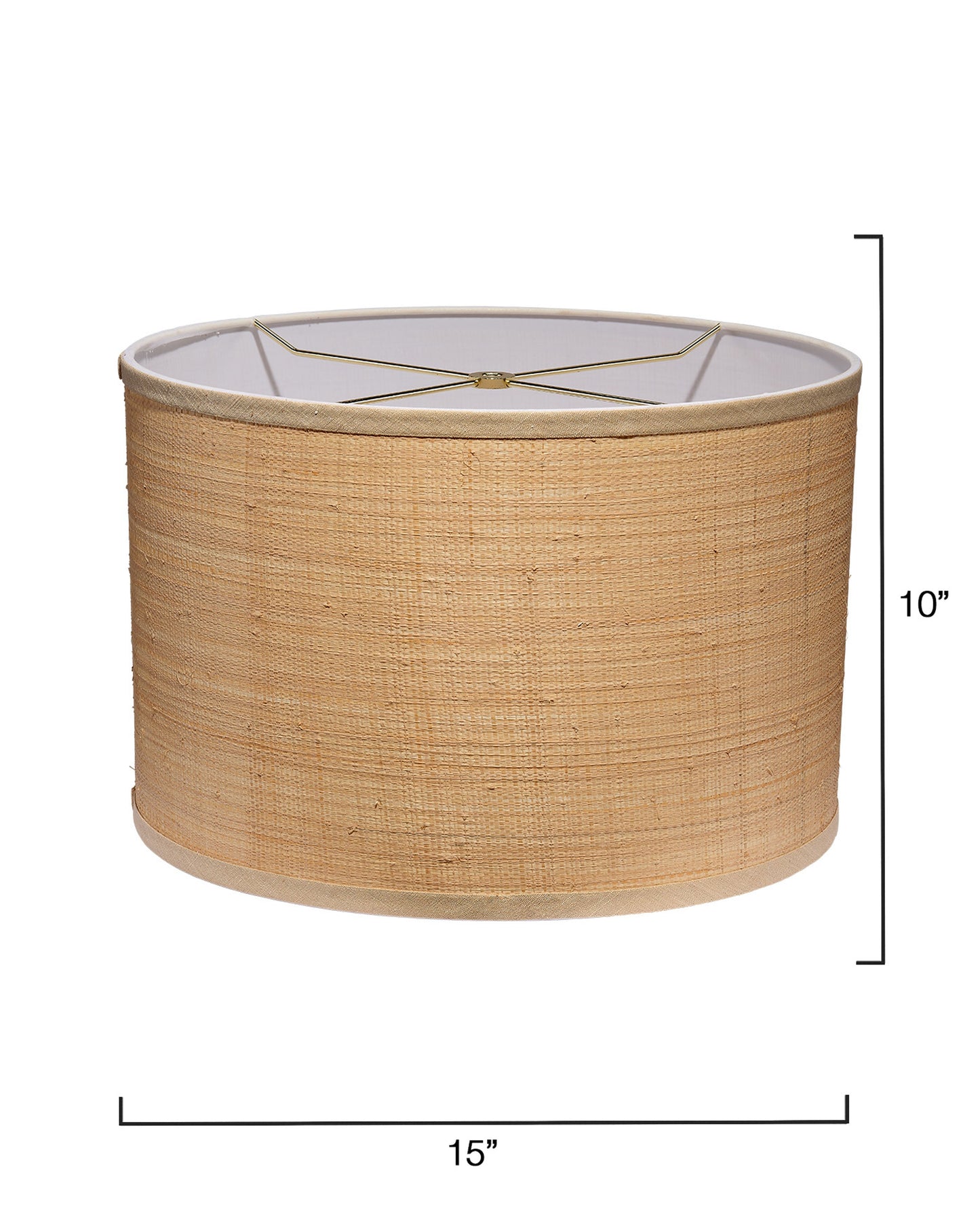Jamie Young Drum Natural Raffia Stylish Shade
