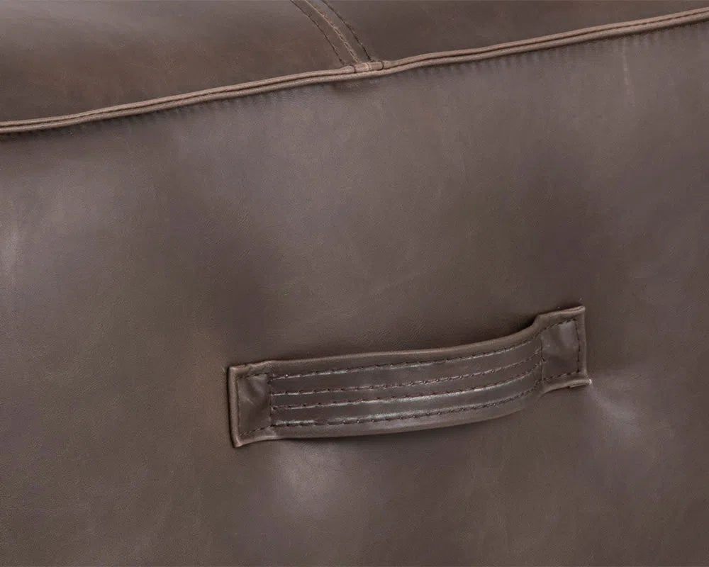 SUNPAN Aspen Leather Square Ottoman