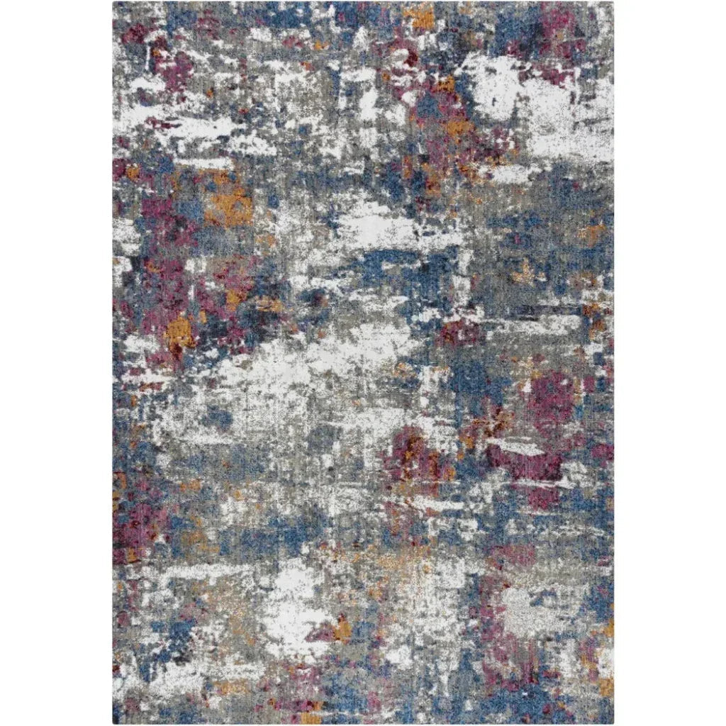 Dick Abstract Blue Large Area Rugs For Living Room - LOOMLAN - LOOMLAN - Area Rugs