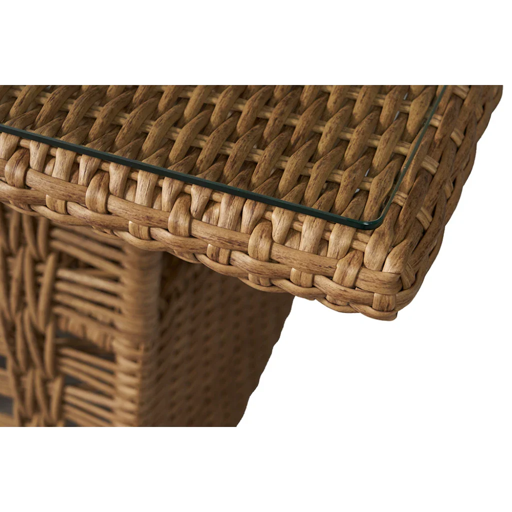 Magnolia Rectangular Umbrella Outdoor Dining Table-Outdoor Dining Tables-Lloyd Flanders-Sideboads And Things