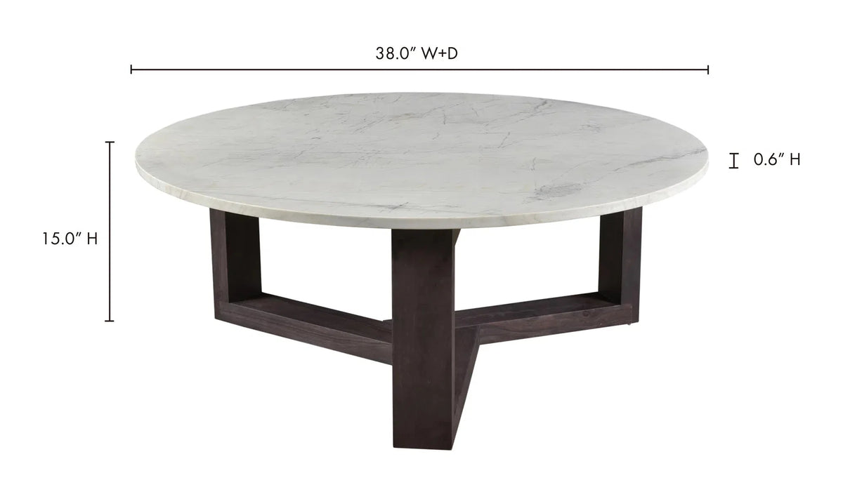 Moe's Home 38 Inch Coffee Table Charcoal Grey