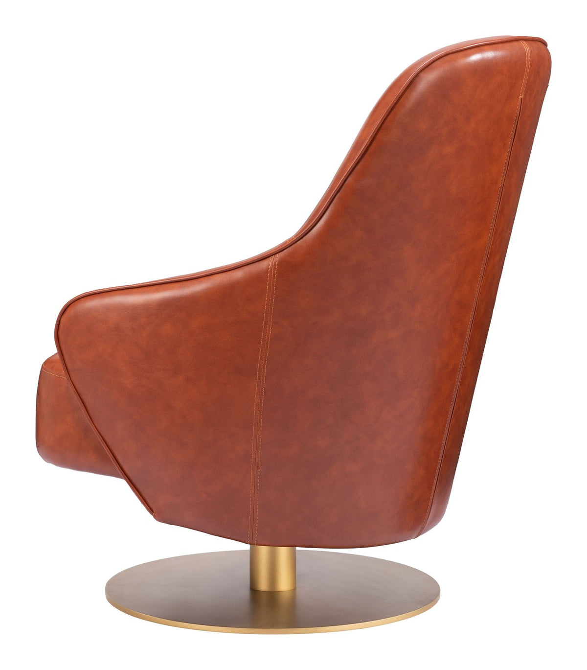 Zuo Modern Withby Brown Armless Accent Chair