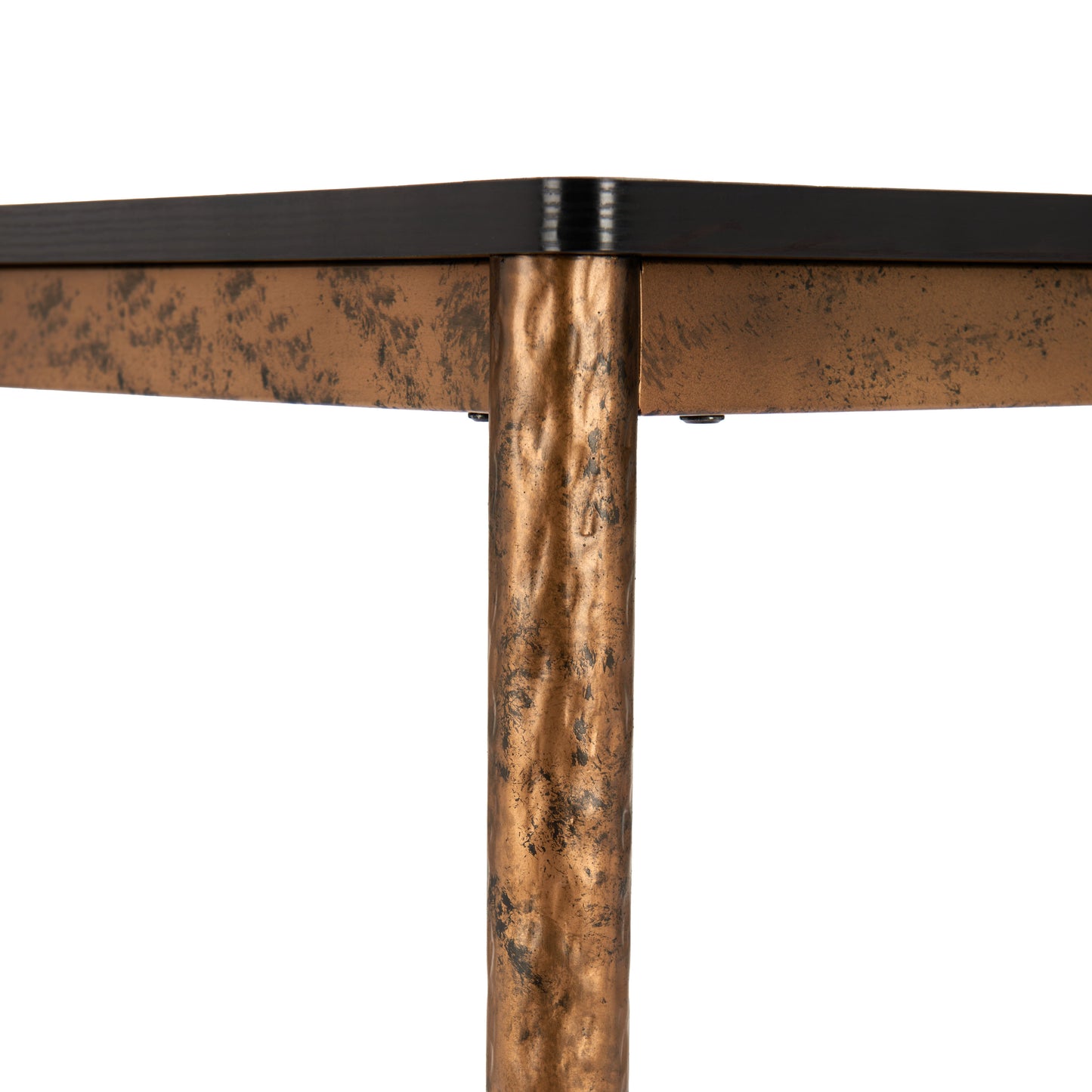 Nida Black and Bronze Rectangular Bar Table