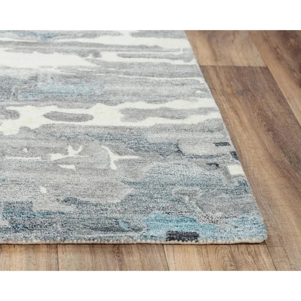 Bute Abstract Gray Area Rugs For Living Room - LOOMLAN - LOOMLAN - Area Rugs