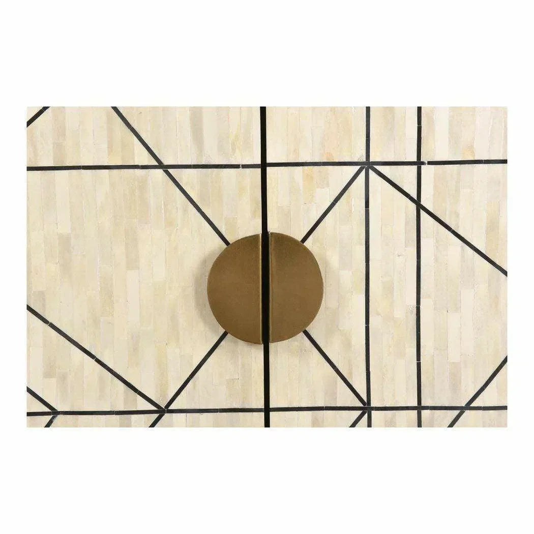 Moe's Home 40 Inch Cabinet Multicolor Art Deco