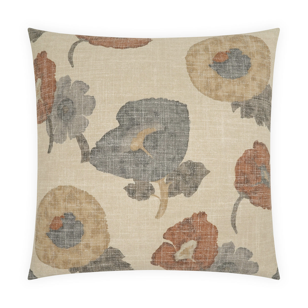 D.V. Kap Poppy Floral Design Throw Pillow