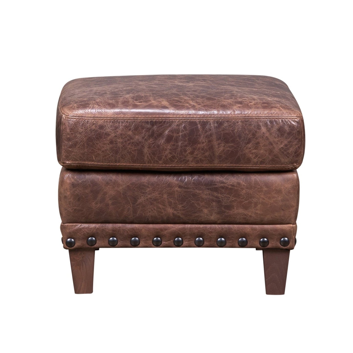 Amalfi Leather Italian Design Ottoman