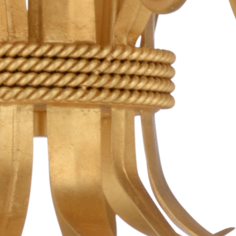 Mignon Gold Leaf Warm Glow Chandelier