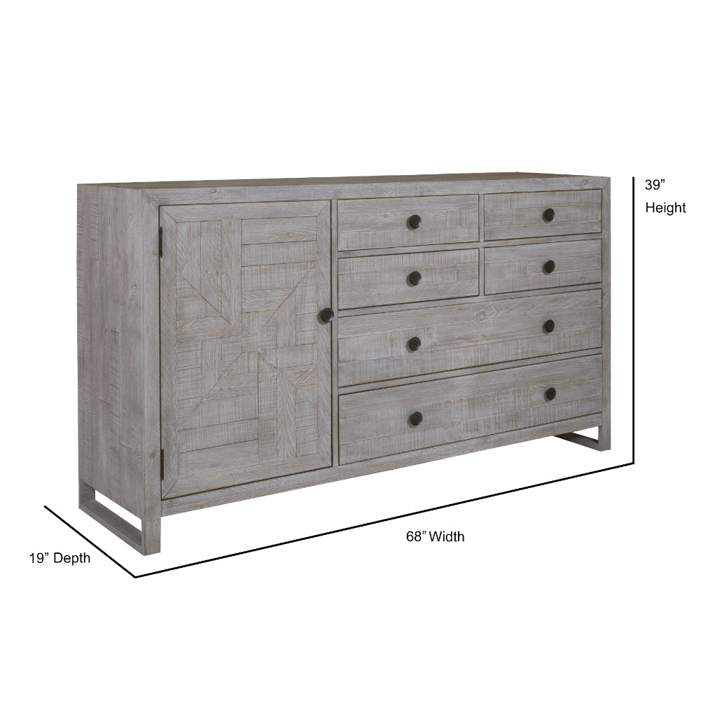 Studio 20 Six Drawers Grey Dresser