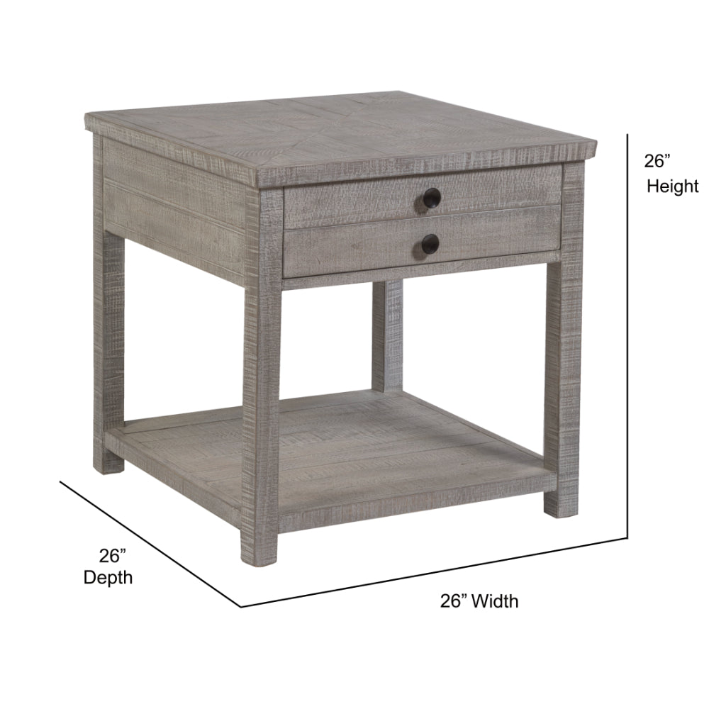 Palmetto Home Studio 20 Square Grey End Table