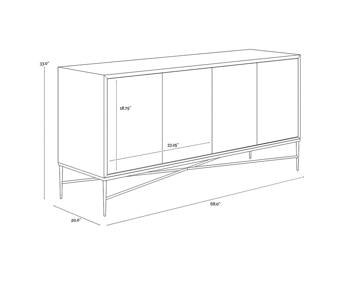 SUNPAN Algarve Mango Wooden Sideboard