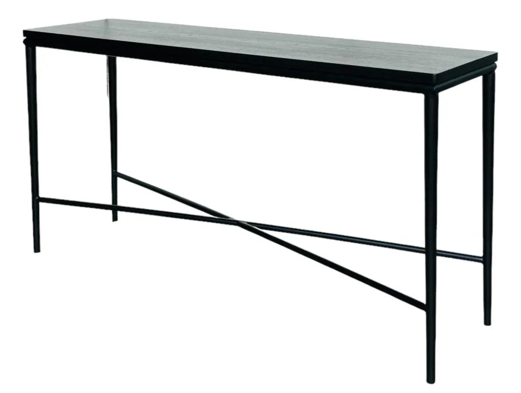 Cole Metal Framed Black Console Table -- view 4