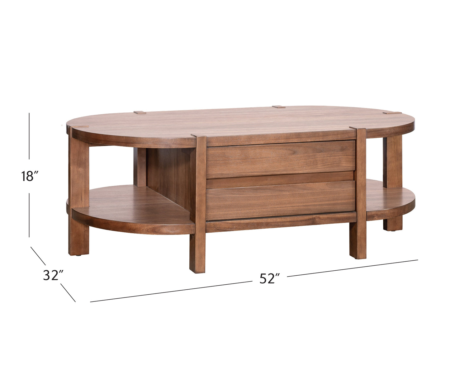 Winston Wooden Brown Cocktail Table