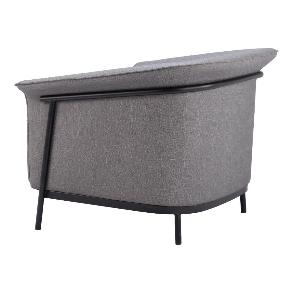 Zuo Modern Burry Slate Gray Accent Arm Chair
