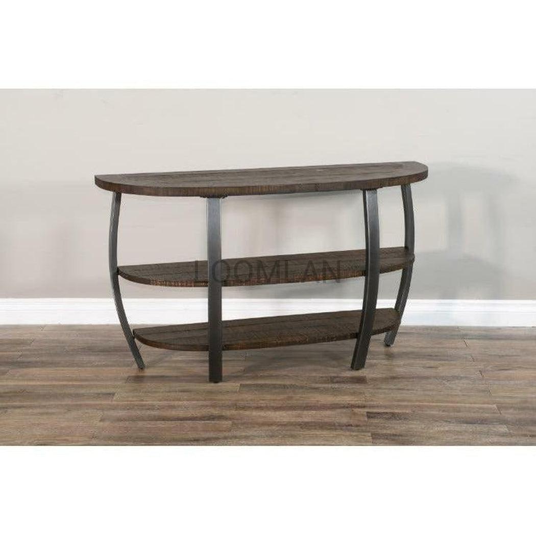 52" Sofa Table Entryway Display Console Table With Storage Shelves Console Tables Sideboards and Things By Sunny D