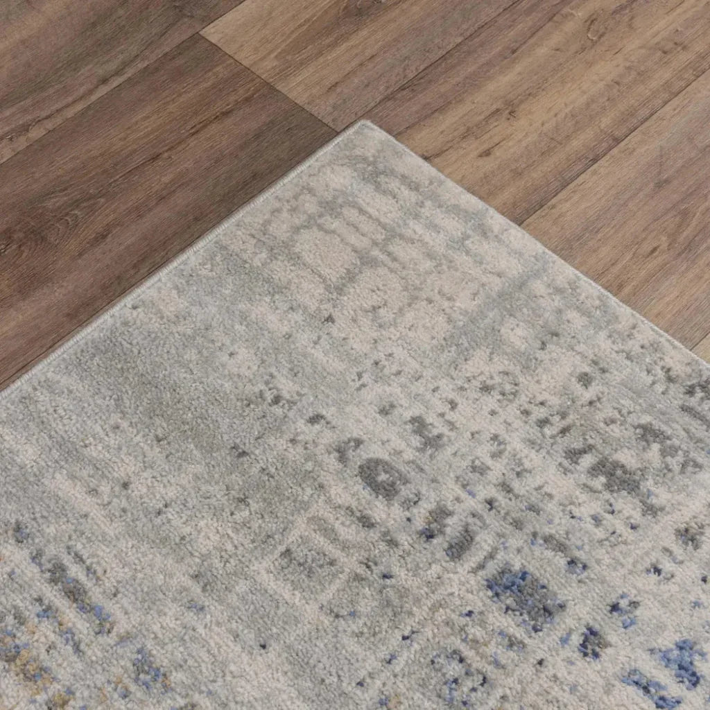 Dama Abstract Gray Kitchen Hallway Runner Rug - LOOMLAN - LOOMLAN - Area Rugs