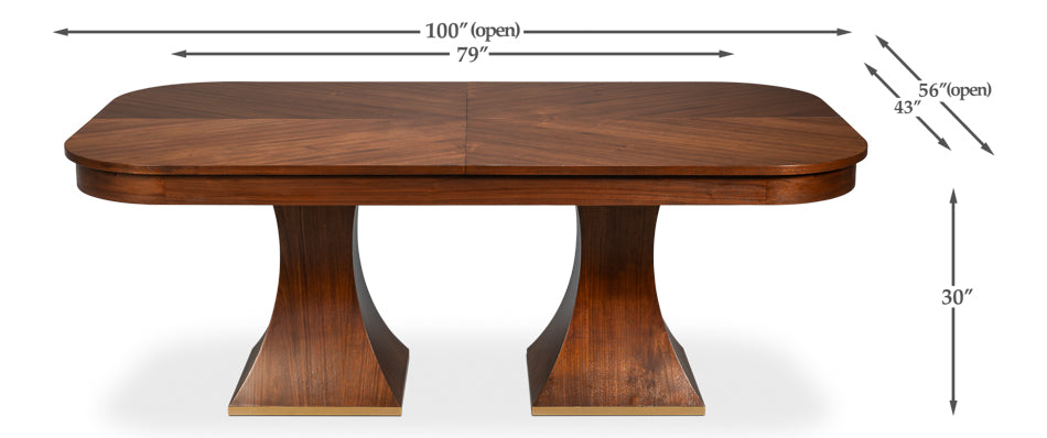 Gramercy Park Jupe Rectangular Dining Table