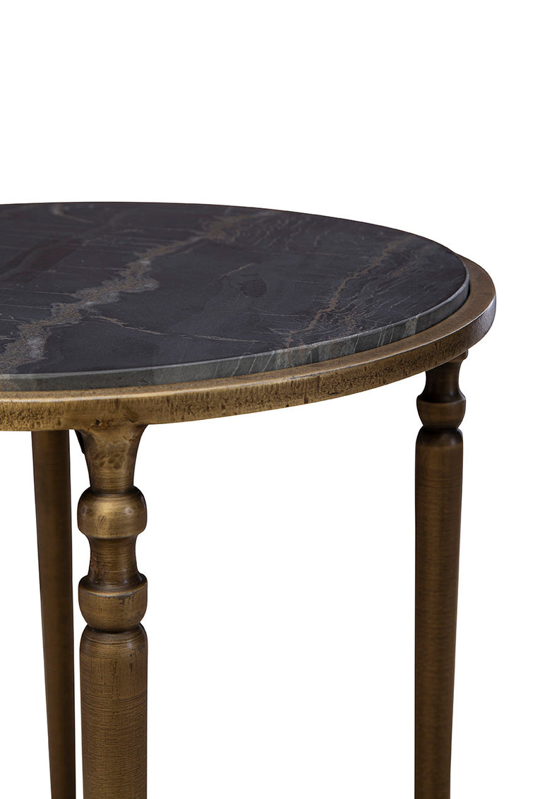 Evry Marble Top Round Side Table
