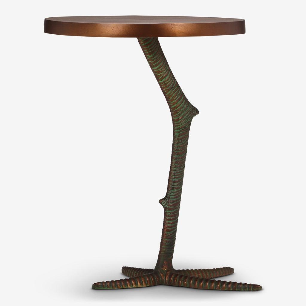 Urbia Pavo Reclaimed Aluminum Round End Table
