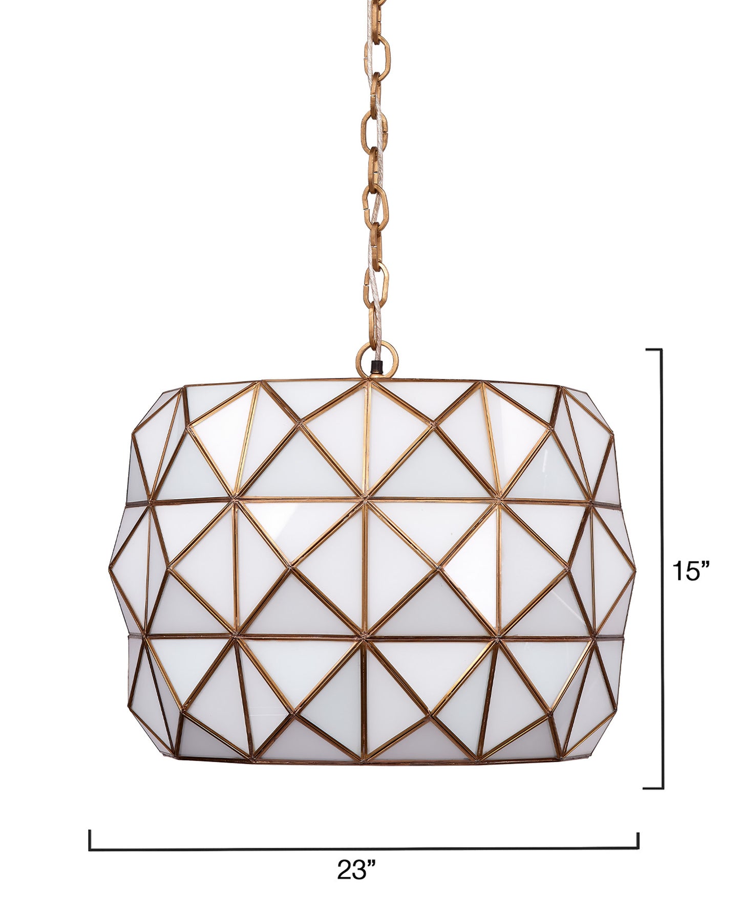 Jamie Young Hollywood Pendant - Sleek 1-Light Glass & Metal