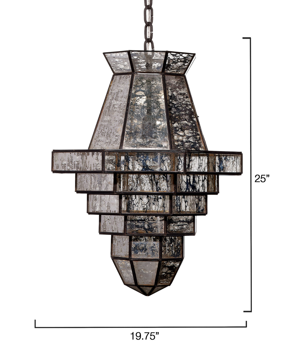 Jamie Young Imperial Pendant 1-Light Glass & Metal by Jamie Young