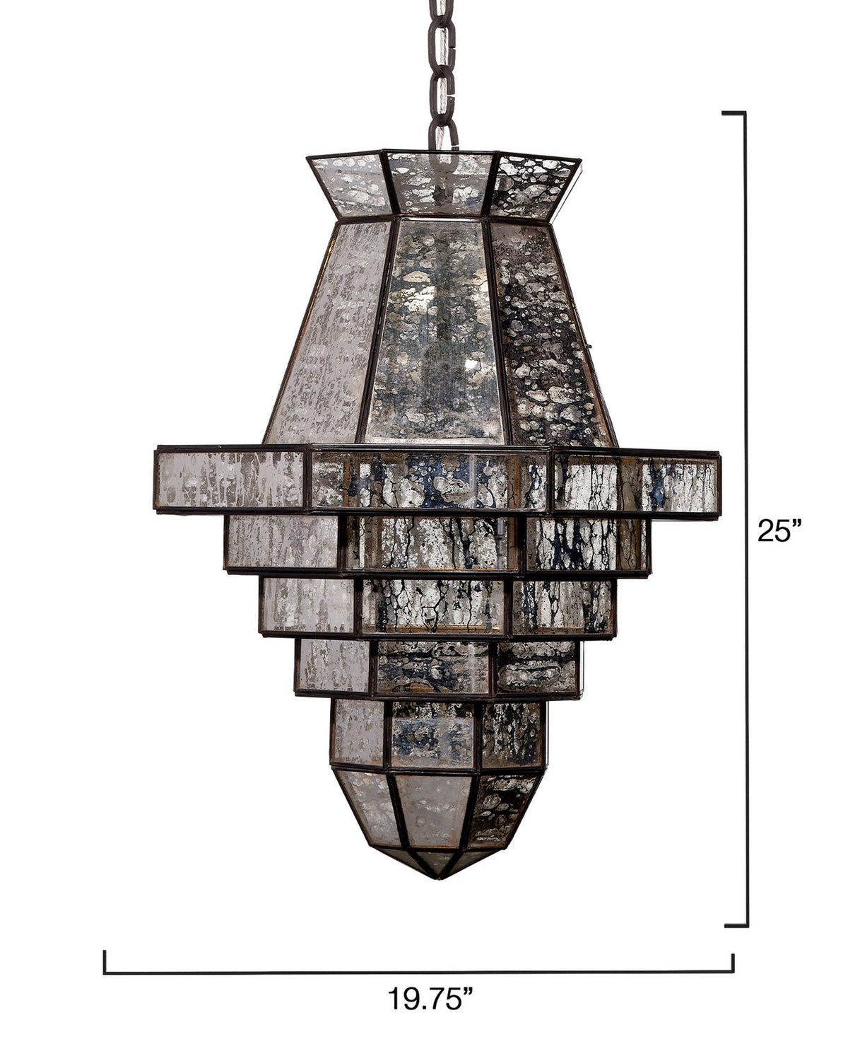 Jamie Young Imperial Pendant 1-Light Glass & Metal by Jamie Young