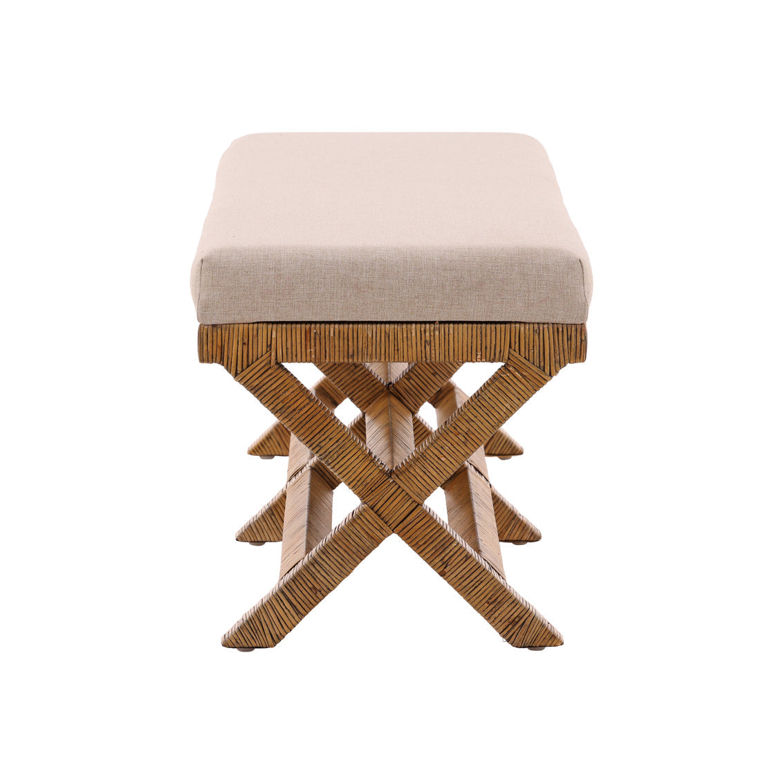 Furniture Classics Aria Fabric X-Base Bedroom Bench