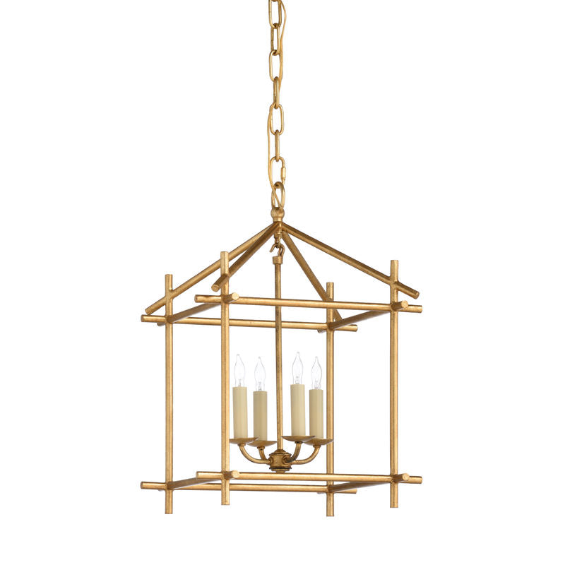 Baton Gold With Candle Lights Lantern