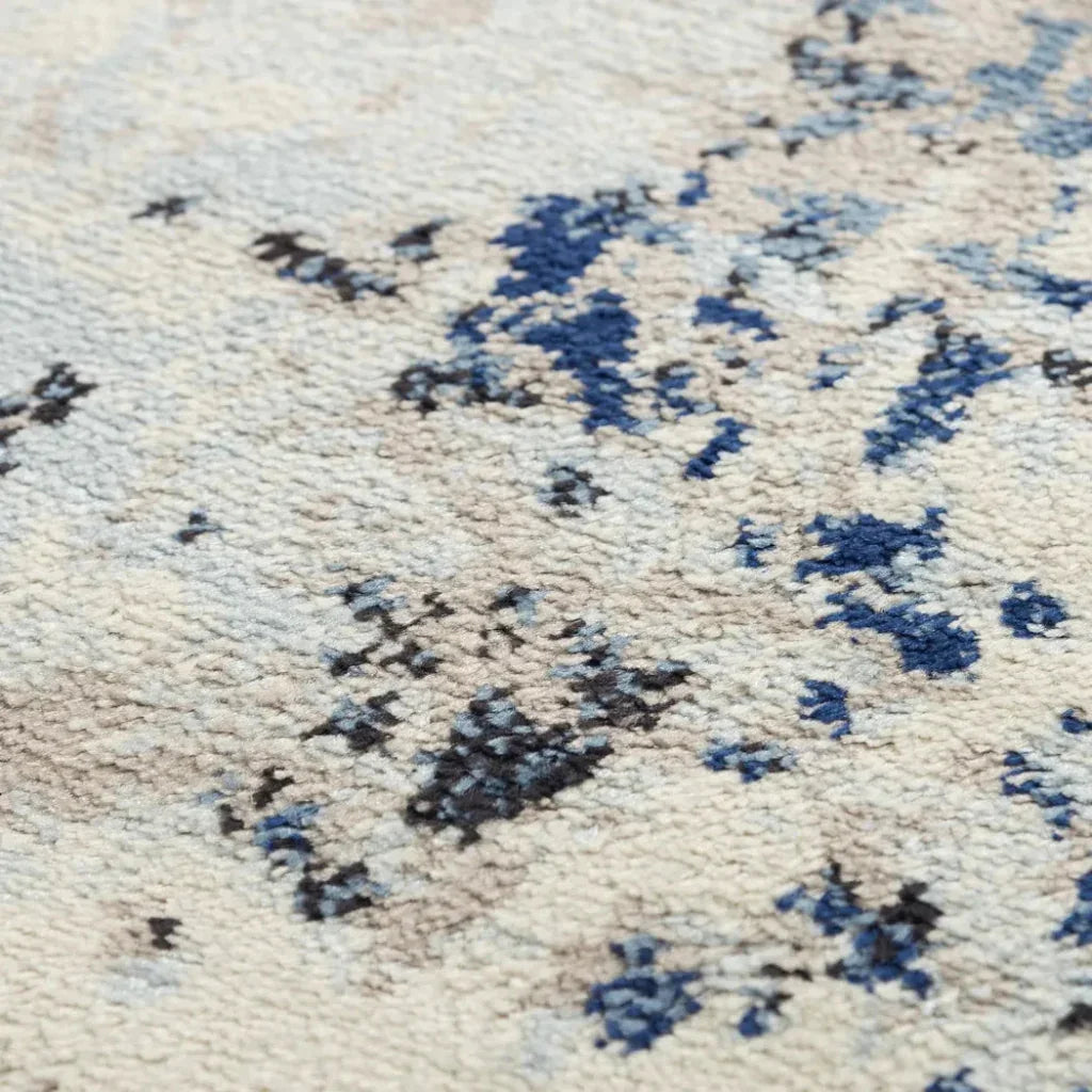 Conf Abstract Blue Kitchen Hallway Runner Rug - LOOMLAN - LOOMLAN - Area Rugs