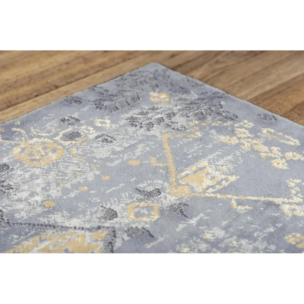 LOOMLAN Dirk Diamond Gray Kitchen Hallway Runner Rug