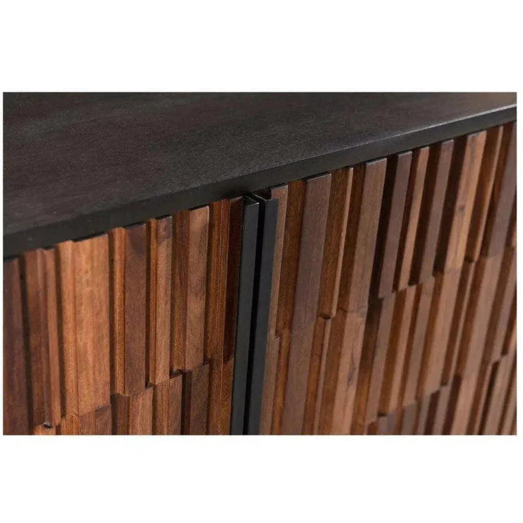 68.5 Inch Sideboard Mid Century Modern Black - LOOMLAN - Moe's Home - Sideboards