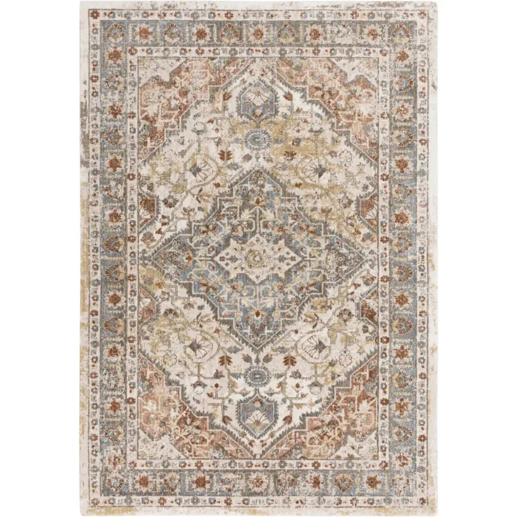 Bury Medallion / Multi Large Area Rugs For Living Room - LOOMLAN - LOOMLAN - Area Rugs