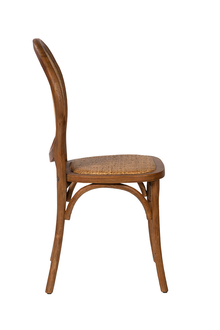 Furniture Classics Tansey Wooden Brown Side Chair 2PC