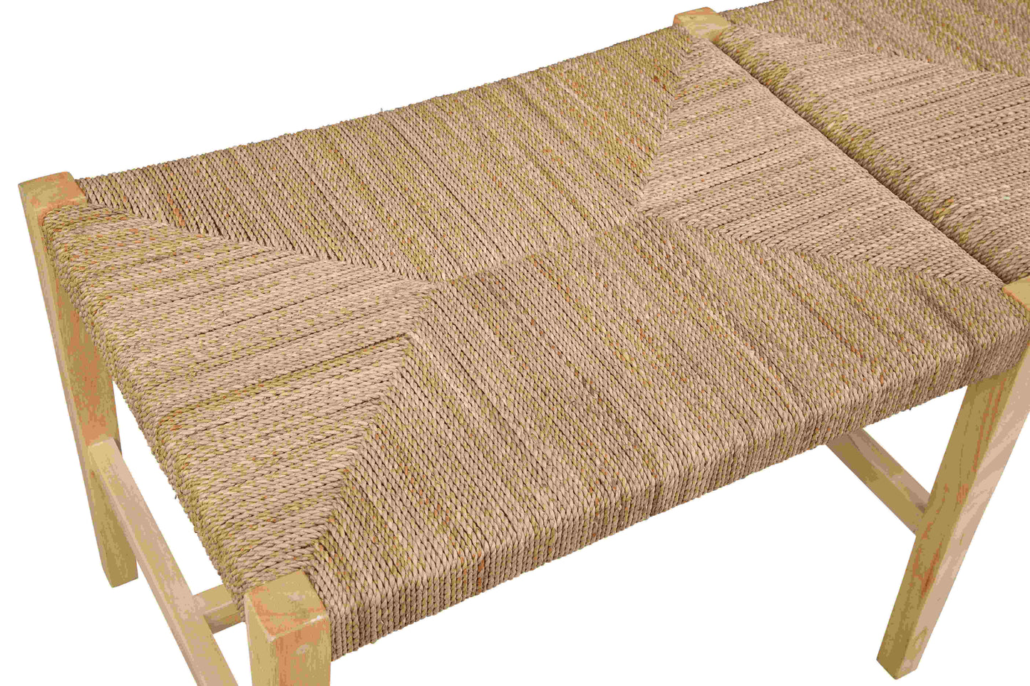 Palag Wood and Seagrass Brown Bench