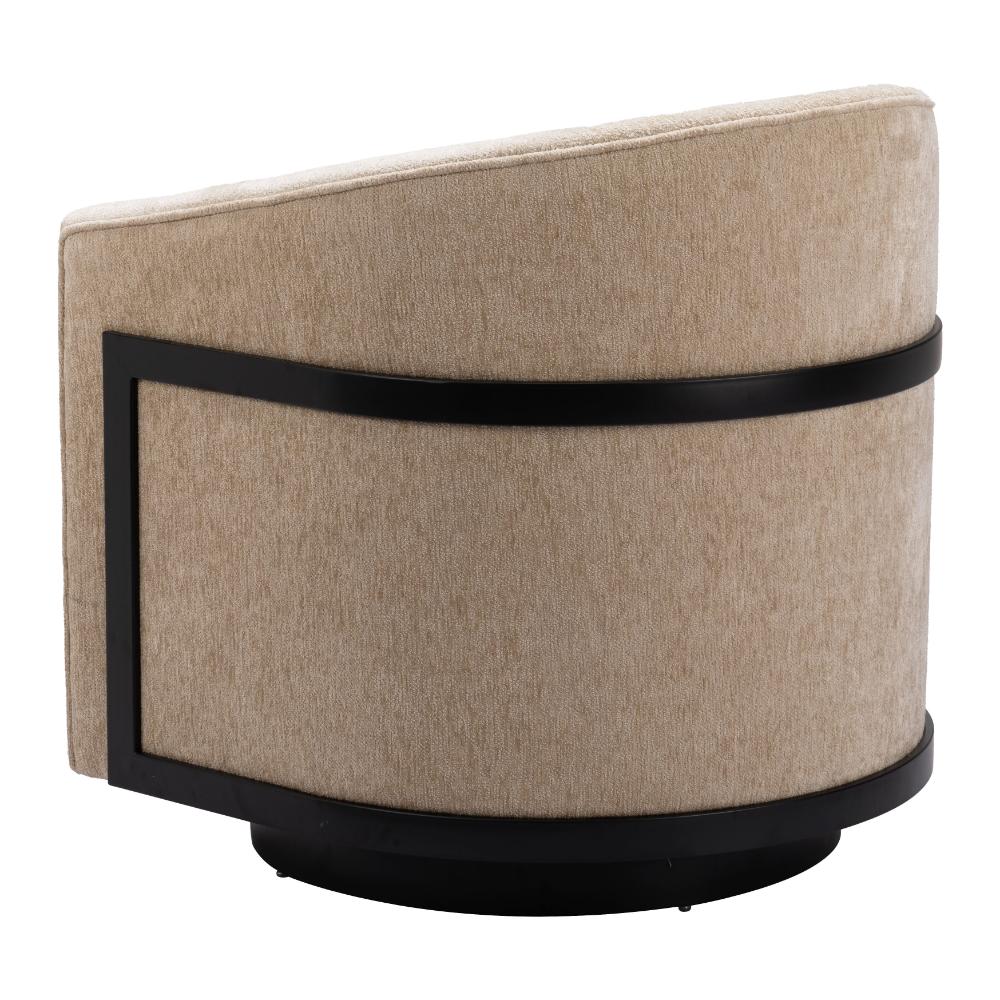 Zuo Modern Hanko Golden Beige Swivel Chair