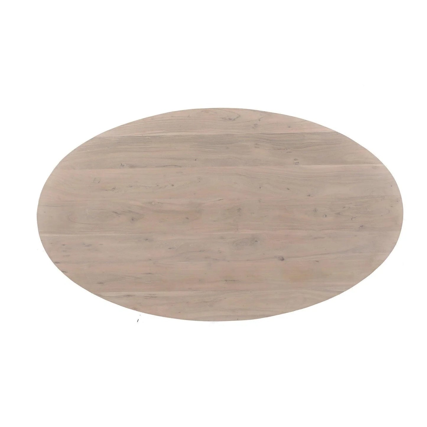 71" Contemporary Oval Brown Dining Table Wood Top With Base Dining Tables LOOMLAN By LHIMPORTS