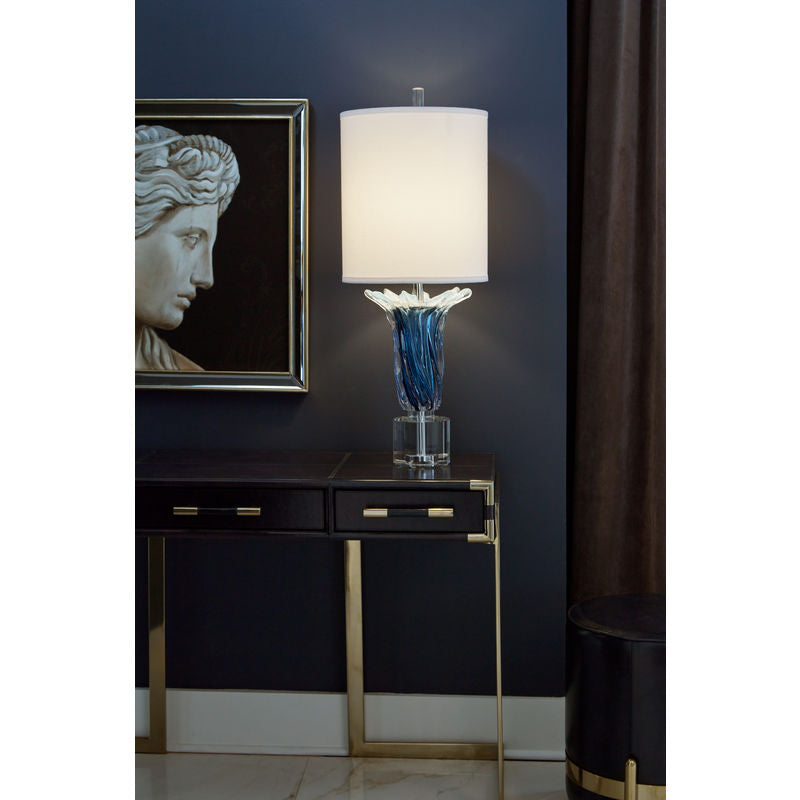 Wildwood Judith Blue Glass Table Lamp