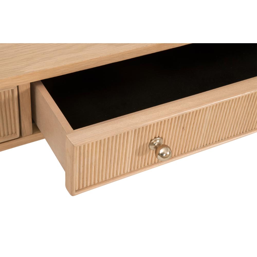 Highland Three Drawers Wood Desk -- view 10