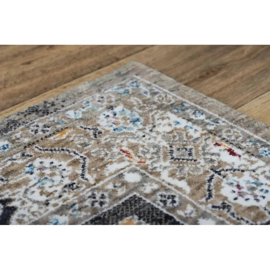 LOOMLAN Dika Medallion Charcoal Large Area Rugs
