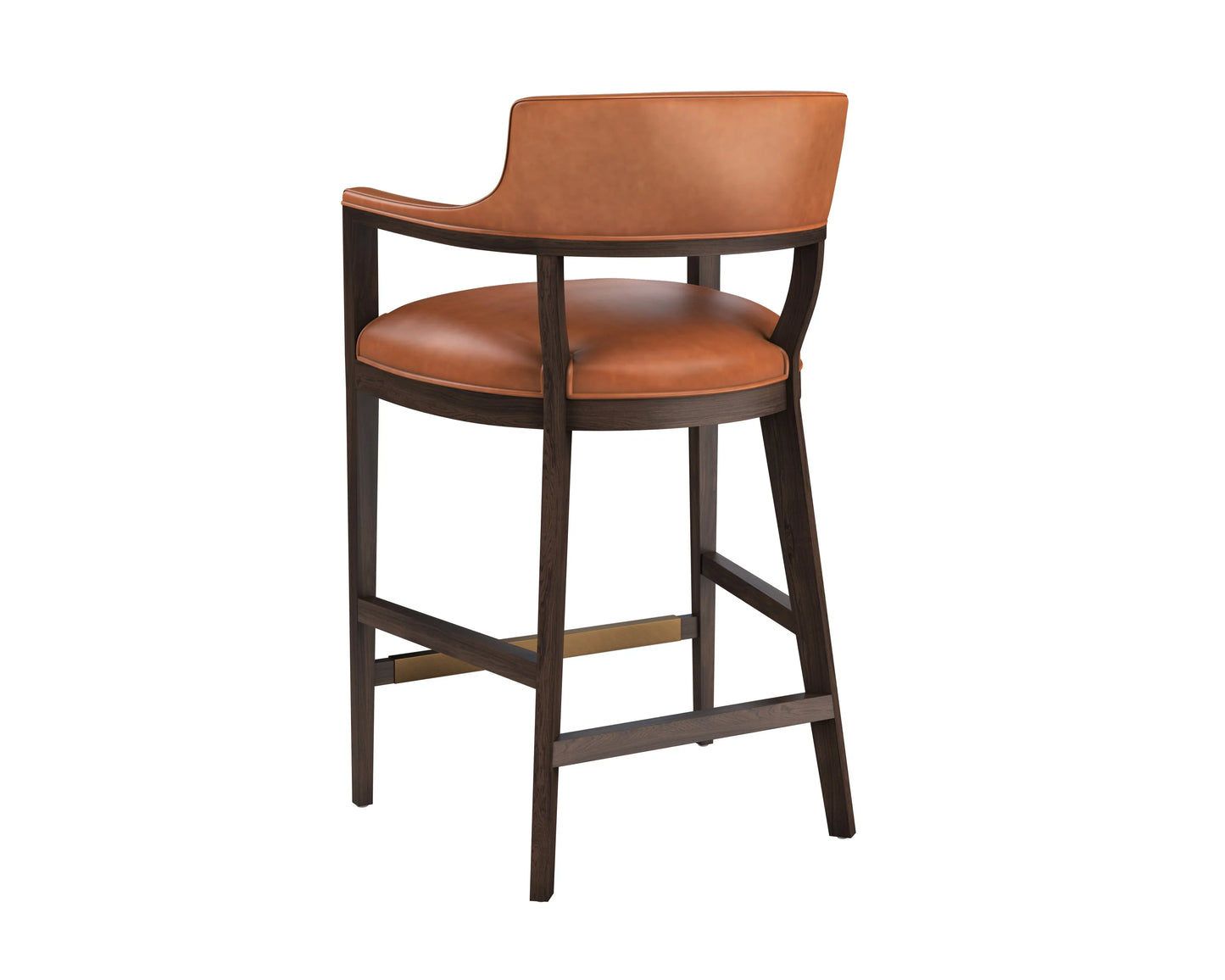 SUNPAN Brylea Top Grain Leather Barstool