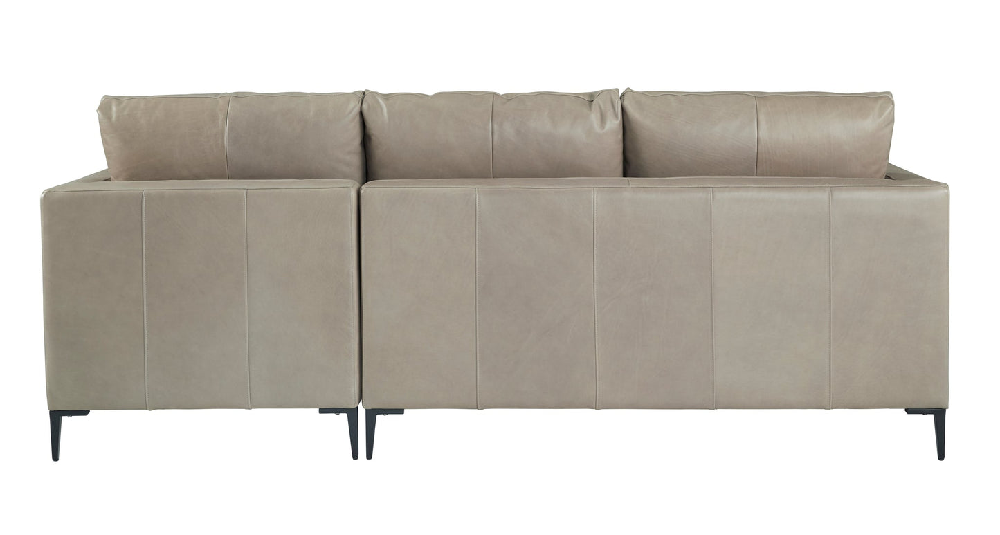 Taylor Leather In Mccann Mushroom Sectional