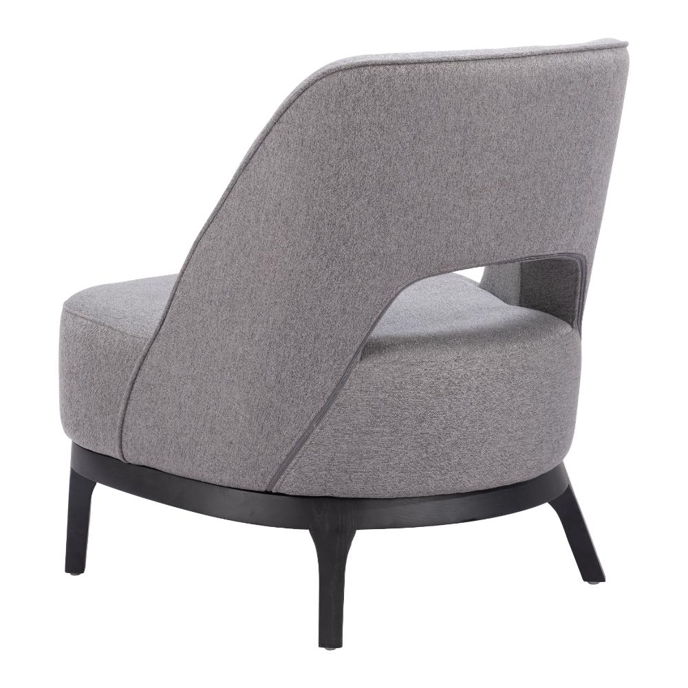 Zuo Modern Mistley Wood Gray Armless Accent Chair