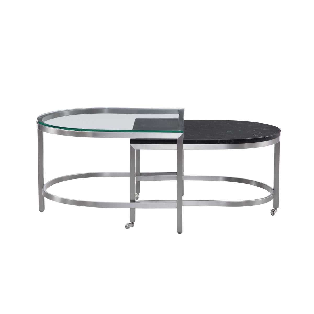 Bassett Mirror Hensley & Marble Black Bunching Cocktail Table