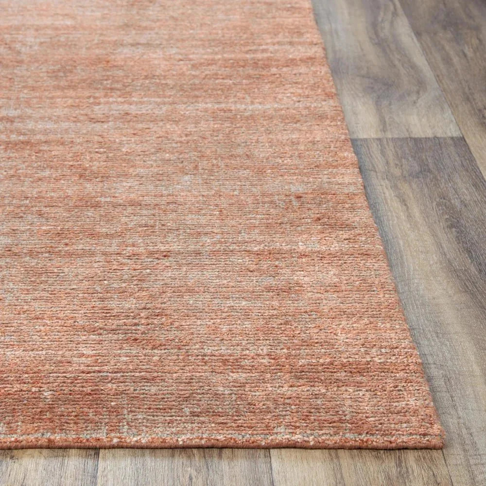 Bana Solid Rust Area Rugs For Living Room - LOOMLAN - LOOMLAN - Area Rugs
