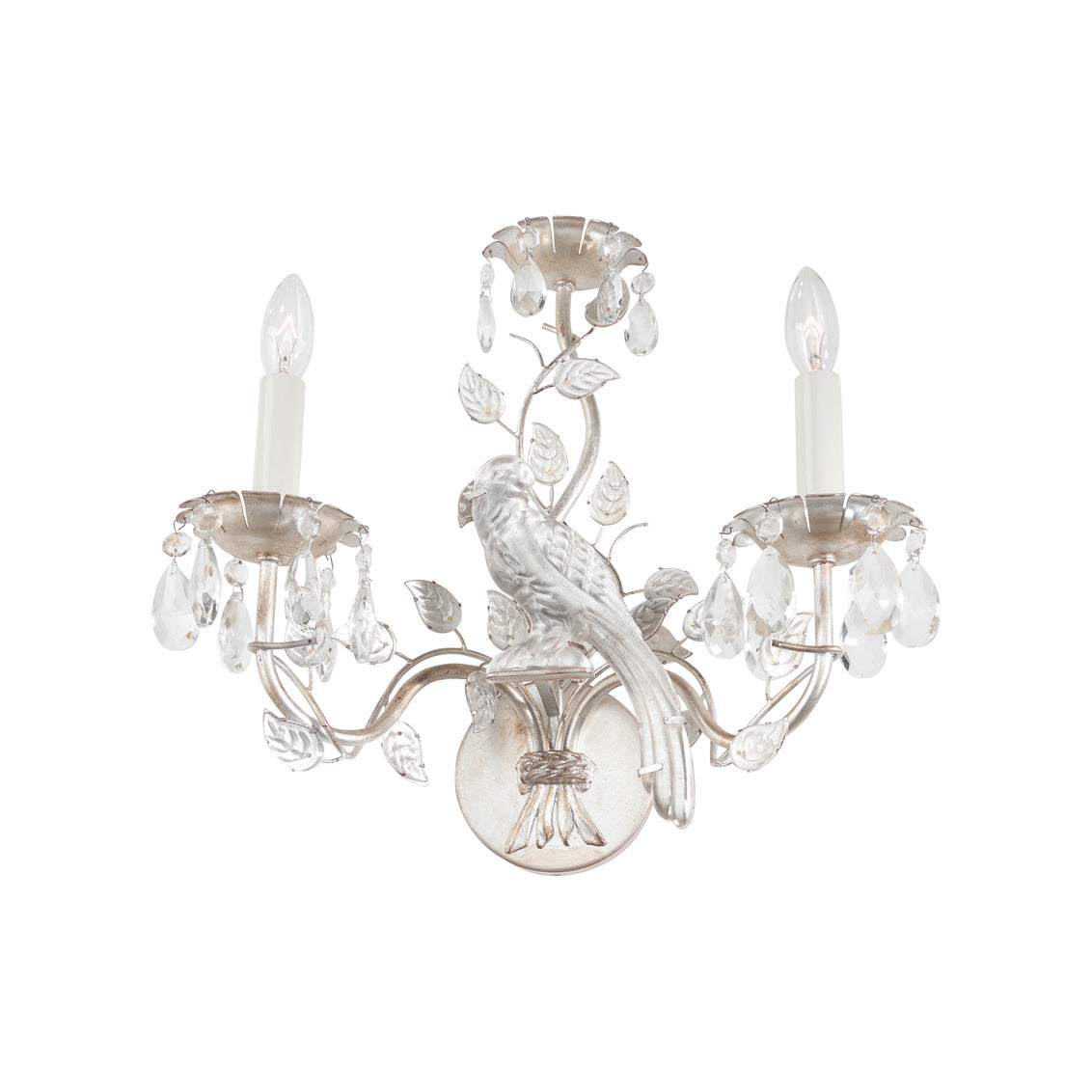 Crystal Clear Bird Wall Sconce