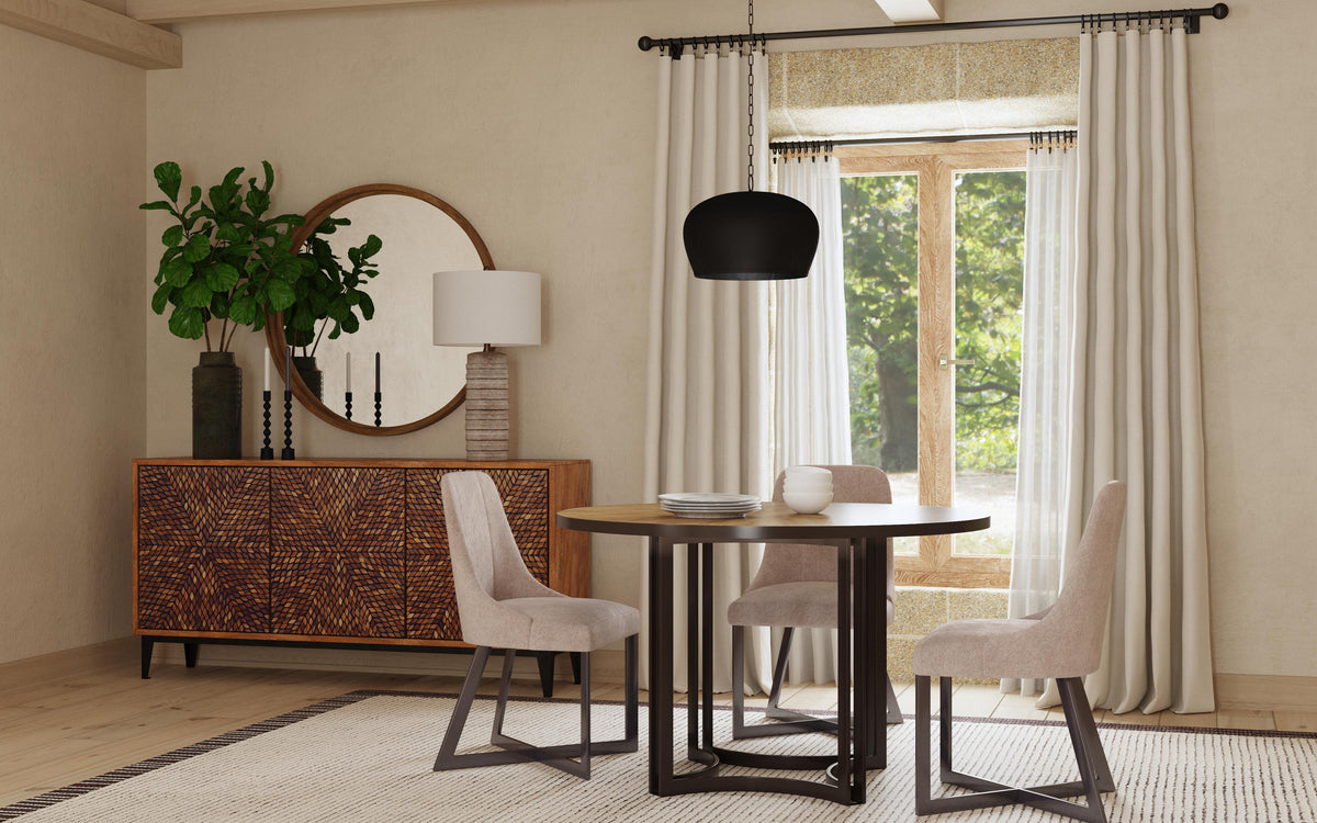 Bassett Mirror TruccoBlack Round Dining Table