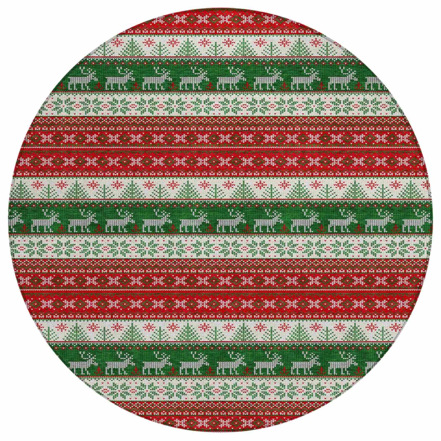 Addison Rugs Quaara Red Washable Indoor-Outdoor Rug
