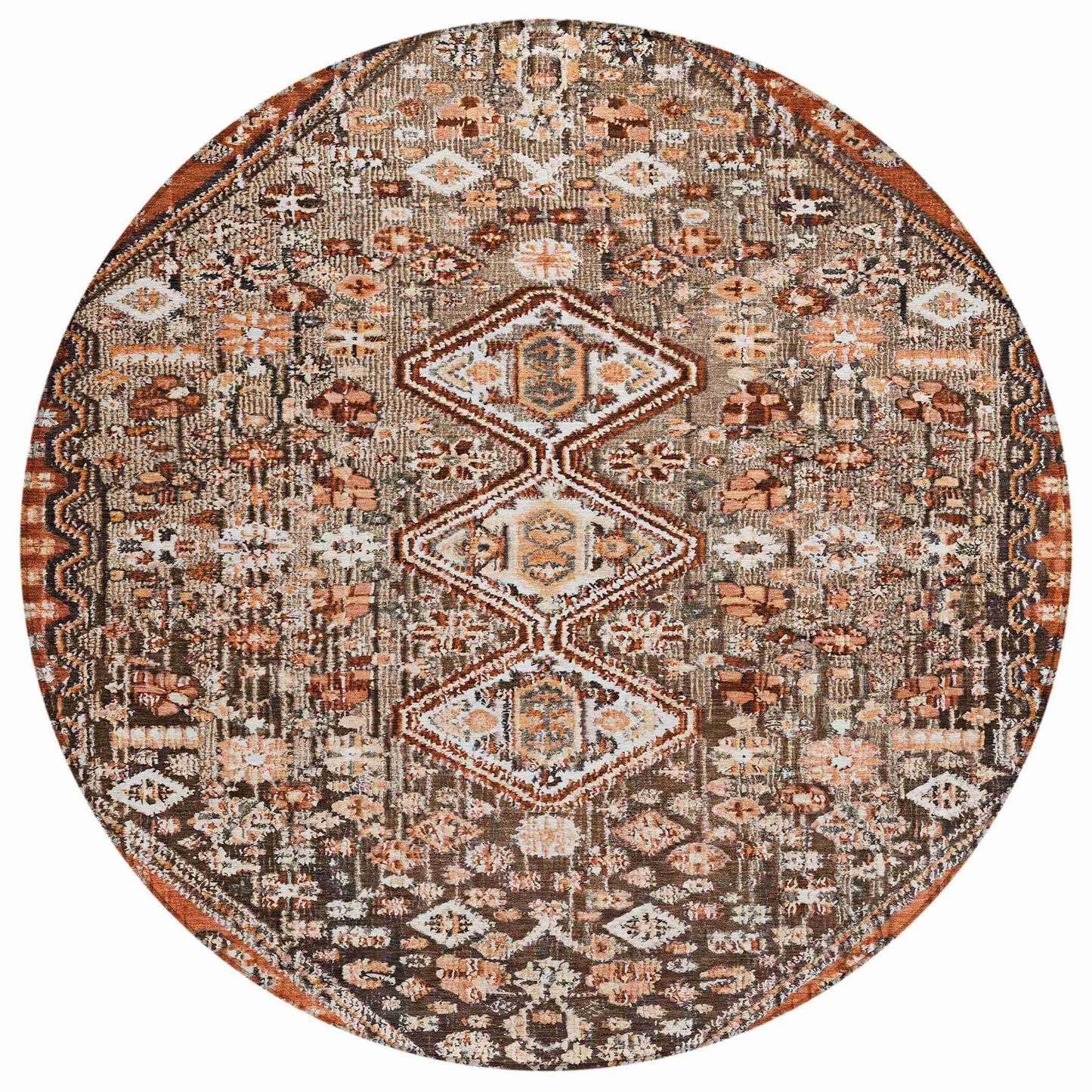 Addison Rugs Saelain Brown Washable Indoor-Outdoor Rug