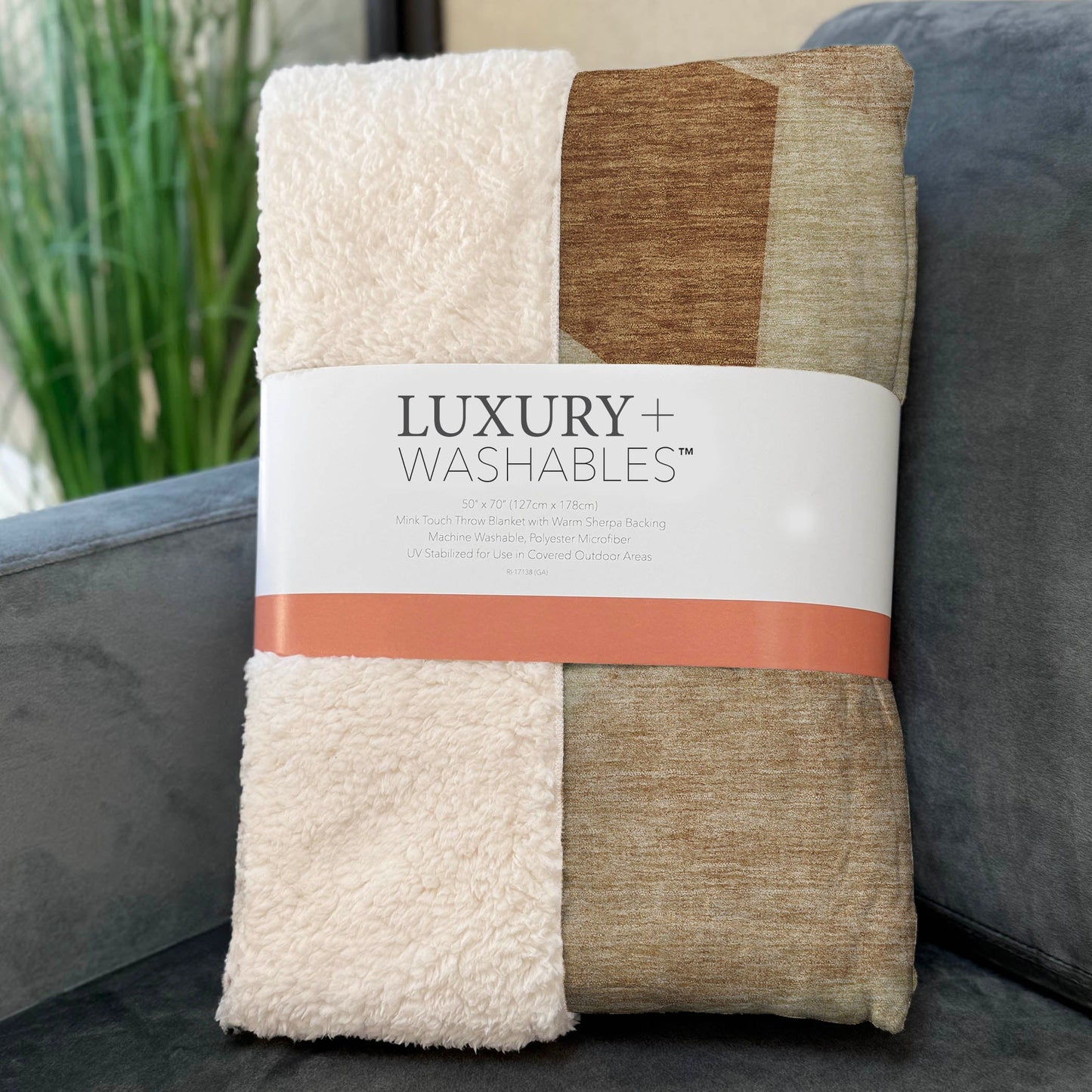 Addison Rugs Gentle Waves Paprika Washable Indoor-Outdoor Rug