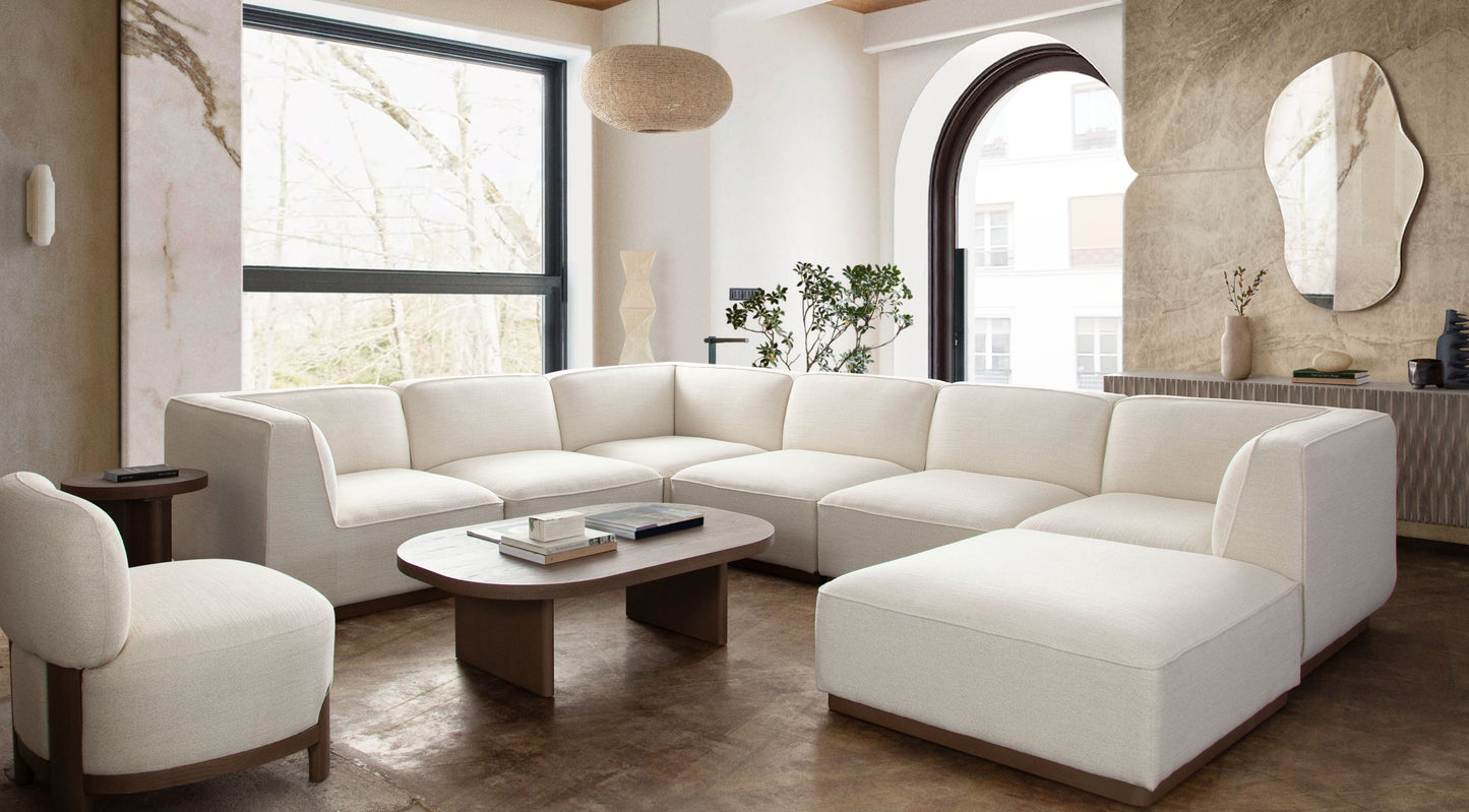 Aspen Wooden Oval Cocktail Table